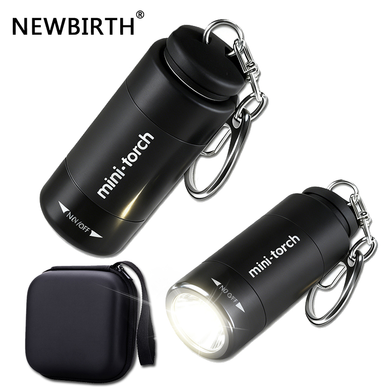 Keychain Flashlight - USB Rechargeable LED multifonctionnel forte lumière
