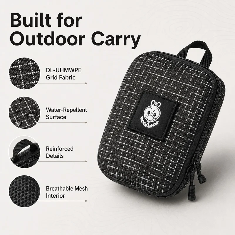 Edc Carry Pocket Pouch - Pochette de rangement en tissu quadrillé