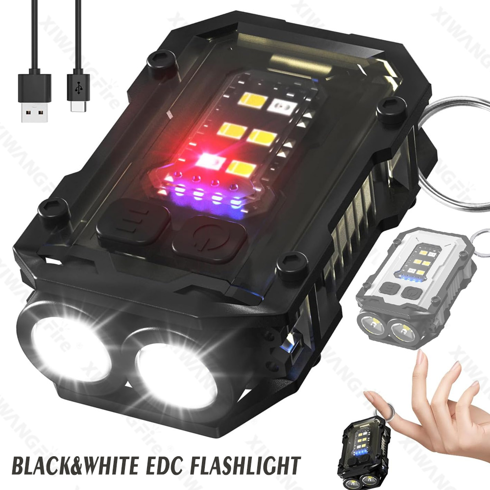 Keychain Flashlight - Mini lampe de poche porte-clés COB,