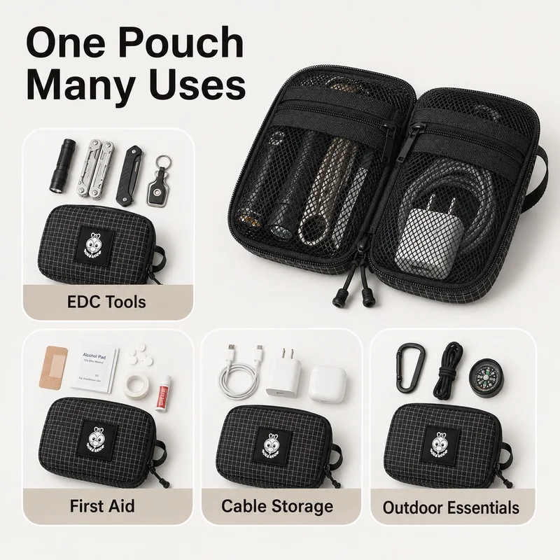 Pochette de rangement en tissu - Edc Carry Pocket Pouch avis et prix
