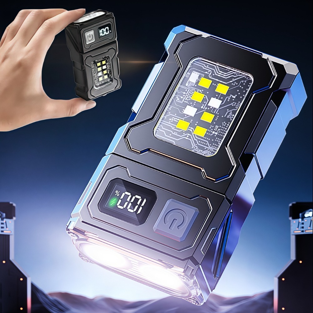 Mini lampe torche LED recharge - Keychain Flashlight avis et prix