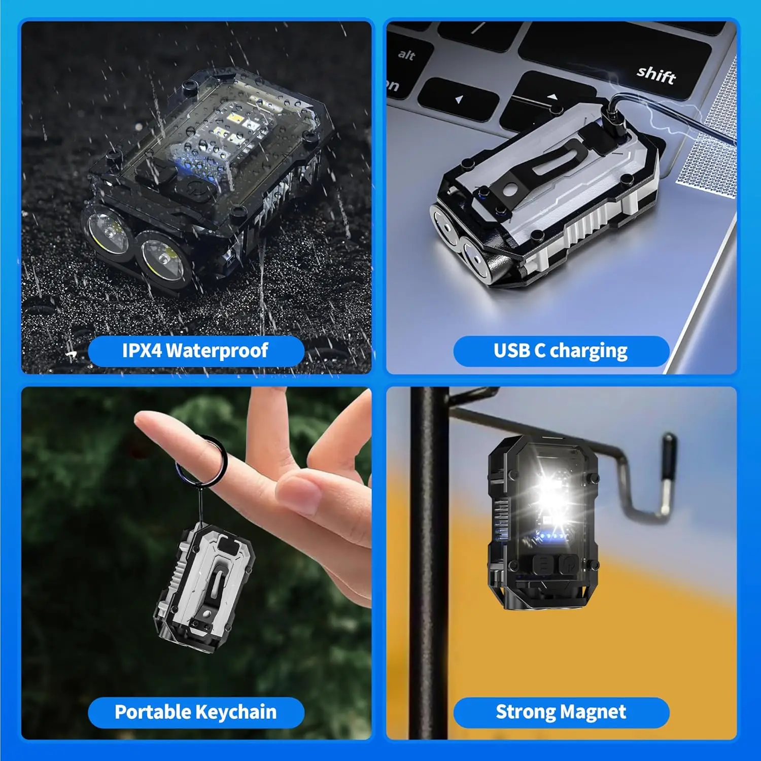 Mini lampe de poche porte-clés - Keychain Flashlight avis et prix